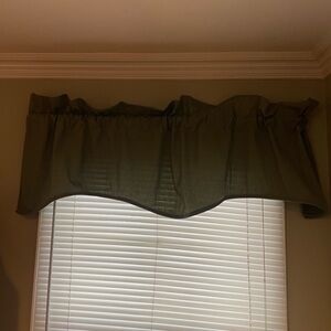 3 Sage Green Window Valances